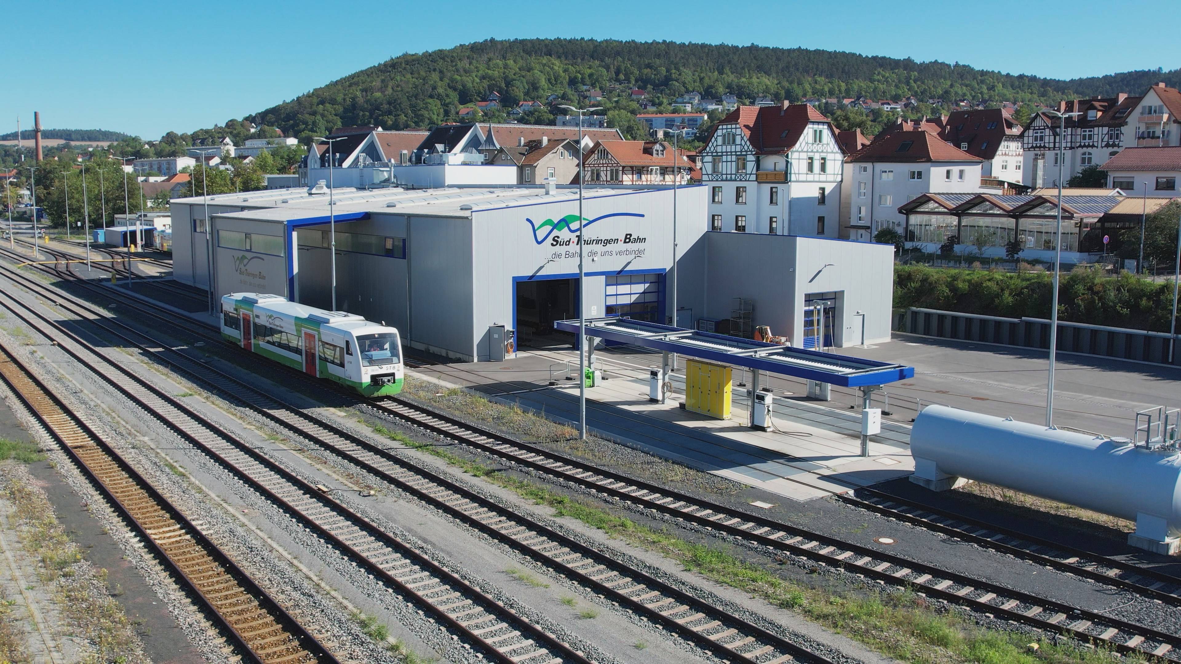 Werstatt der Süd•Thüringen•Bahn in Meiningen